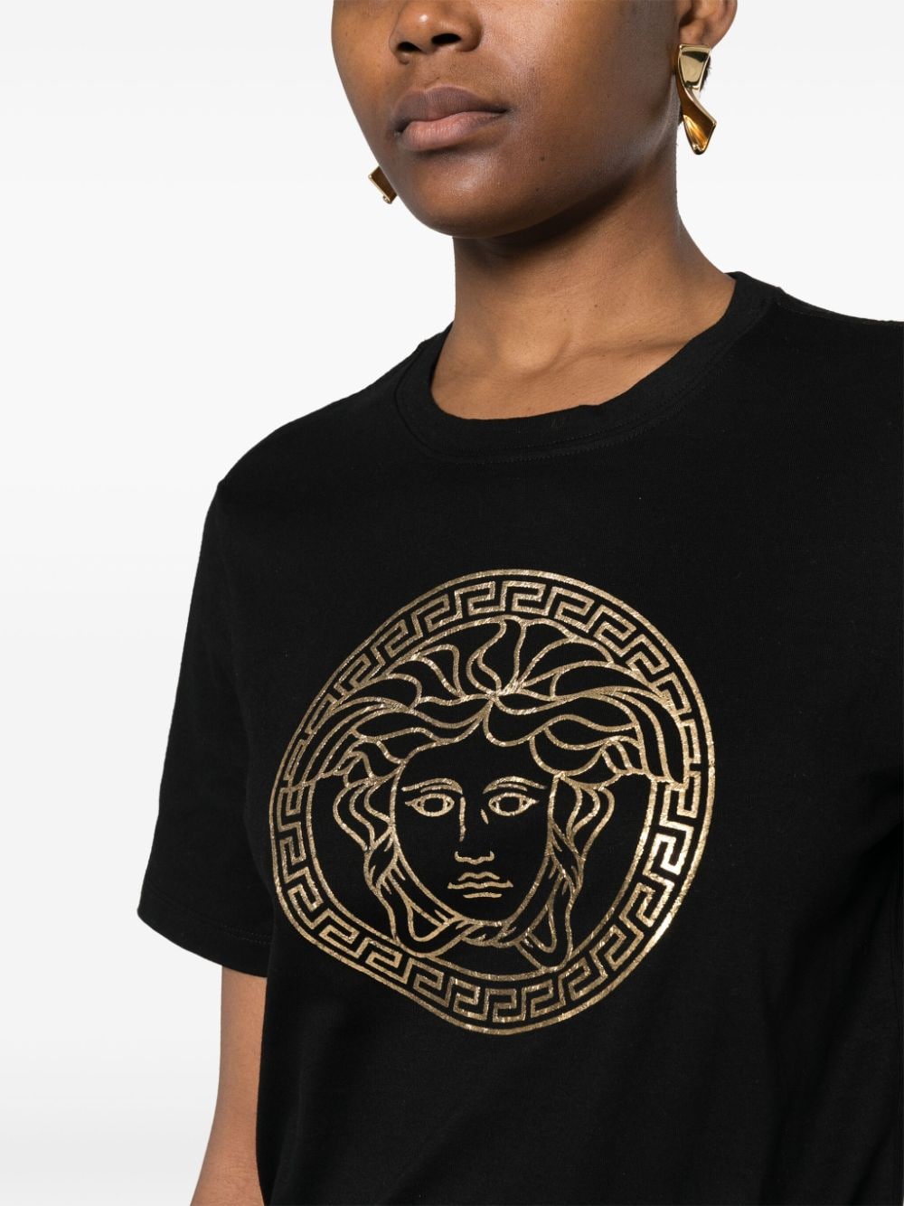 Versace VERSACE- Logo Cotton T-shirt