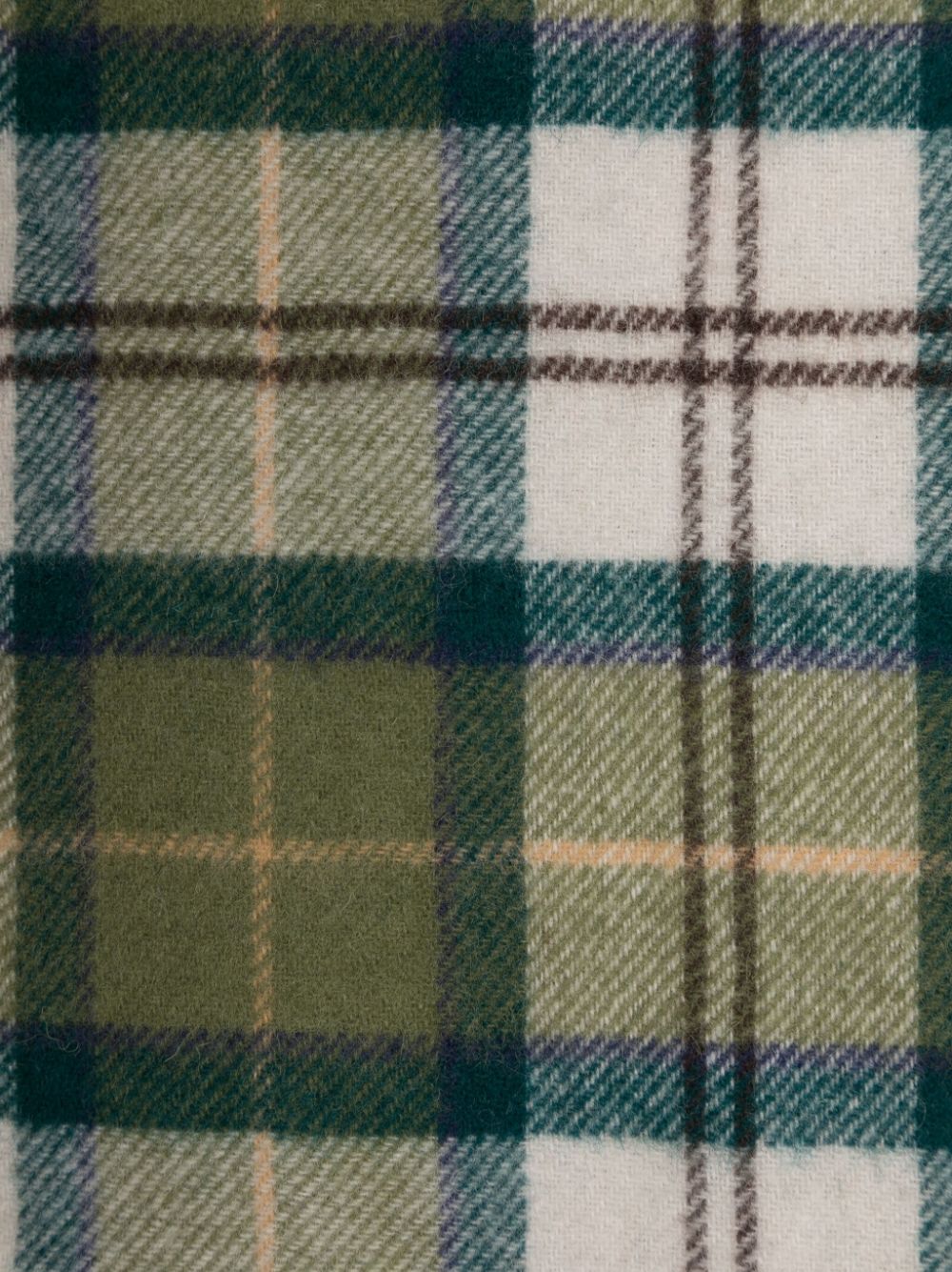 Barbour BARBOUR- Wool Scarf With Tartan Motif