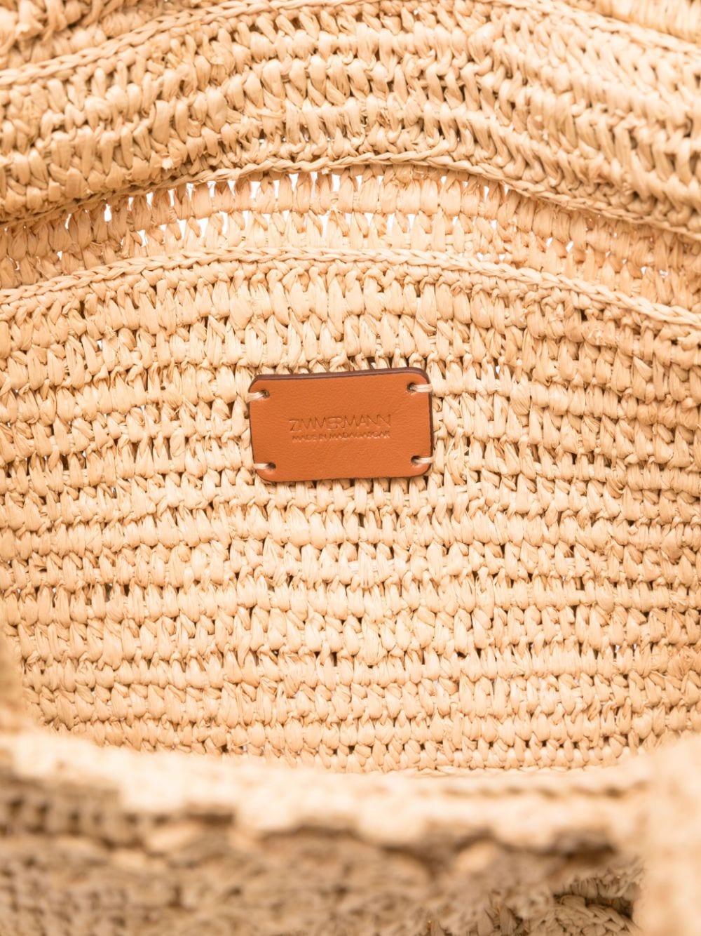 Zimmermann ZIMMERMANN- Floral Raffia Mini Tote Bag