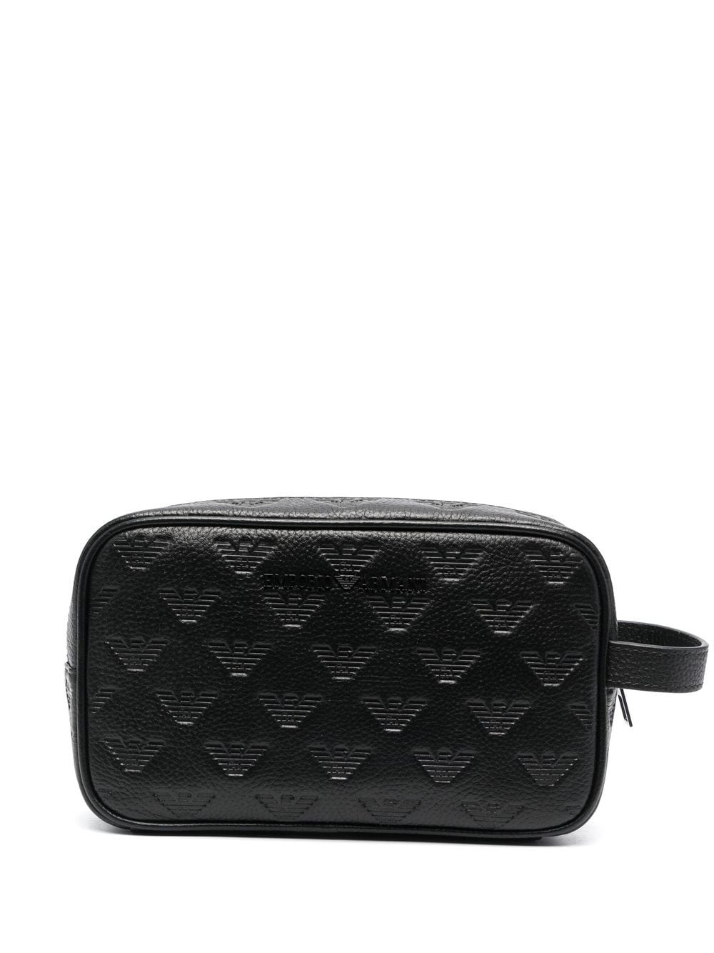 Emporio Armani EMPORIO ARMANI- Allover Logo Leather Beauty-case