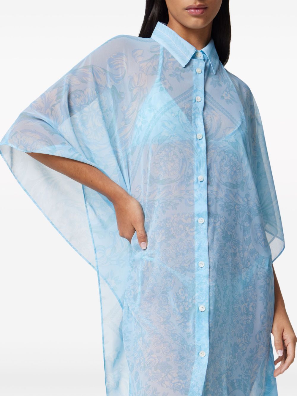 Versace VERSACE- Barocco Print Chiffon Swim Robe