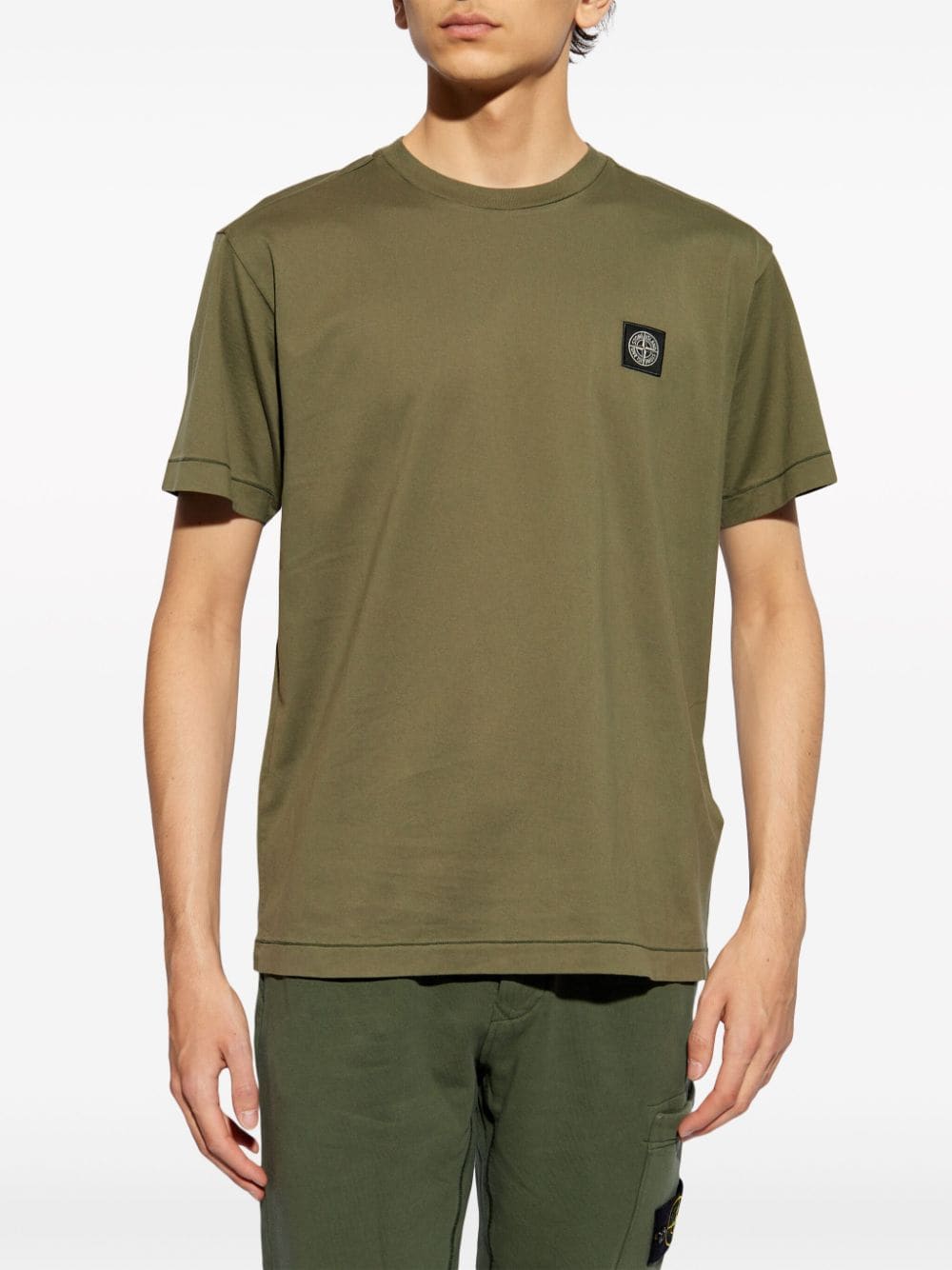 Stone Island STONE ISLAND- Cotton T-shirt With Logo