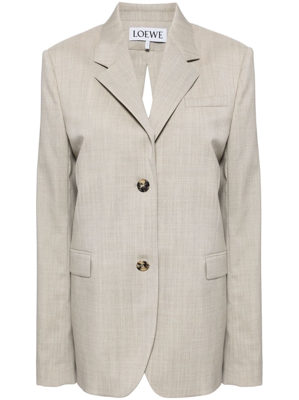 Loewe LOEWE- Wool Single-breasted Blazer Jacket