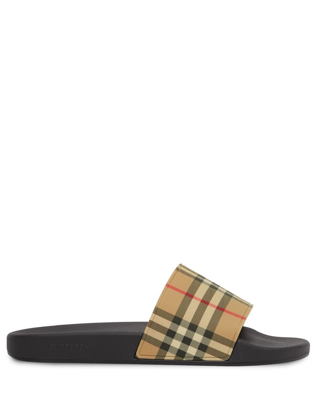 Burberry BURBERRY- Check Motif Pool Slides