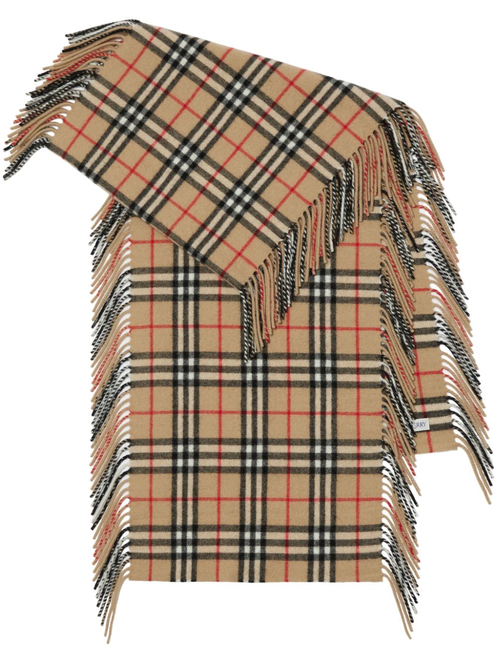 Burberry BURBERRY- Check Motif Cashmere Scarf