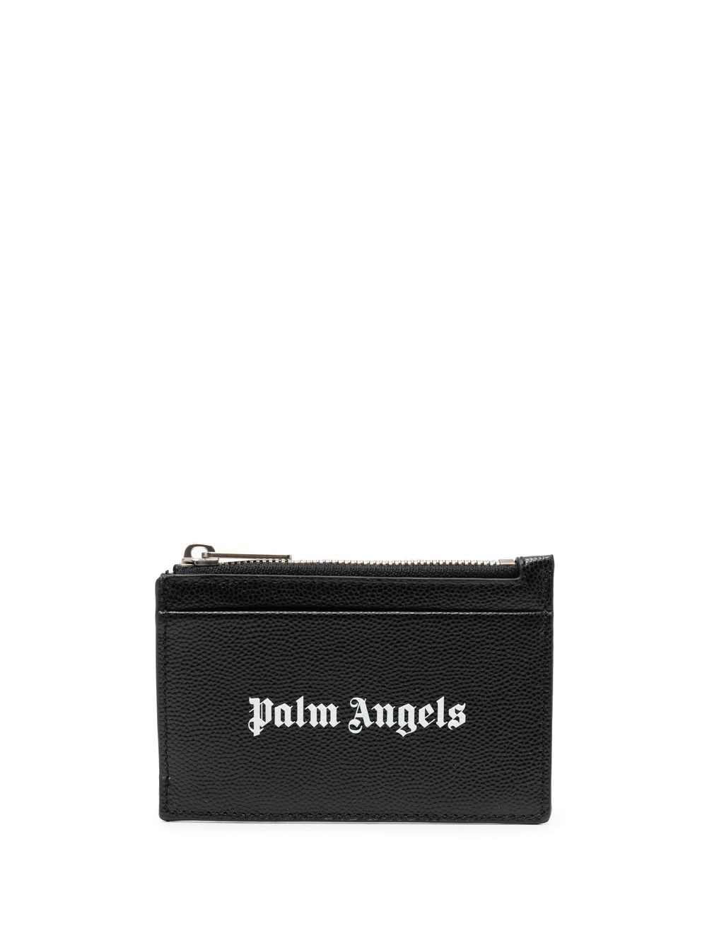 PALM ANGELS PALM ANGELS- Leather Zipped Card Case