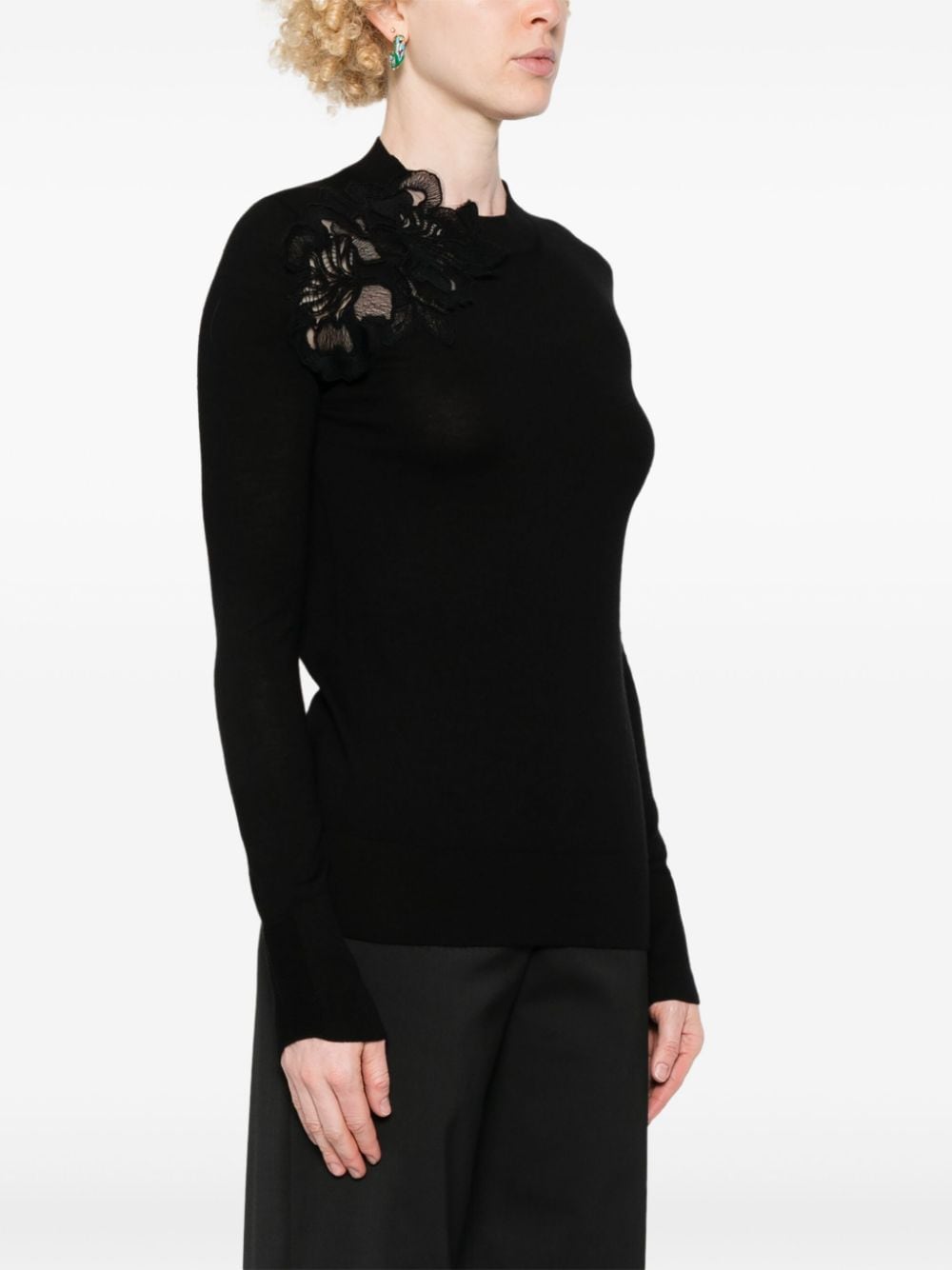 Ermanno Scervino ERMANNO SCERVINO- Embroidered Wool Sweater