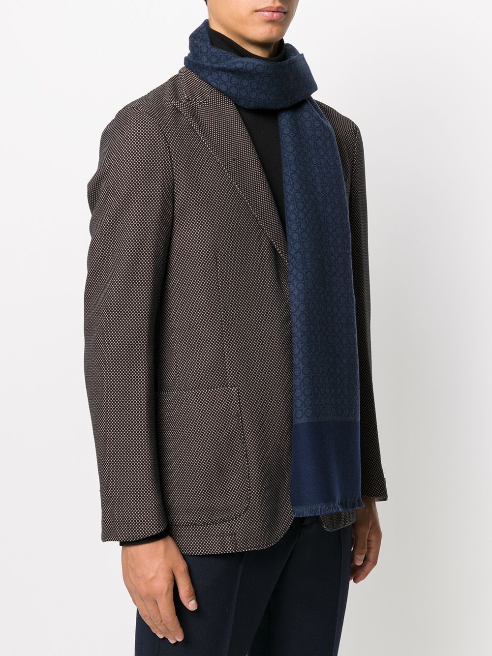 Ferragamo FERRAGAMO- Gancini Wool Scarf