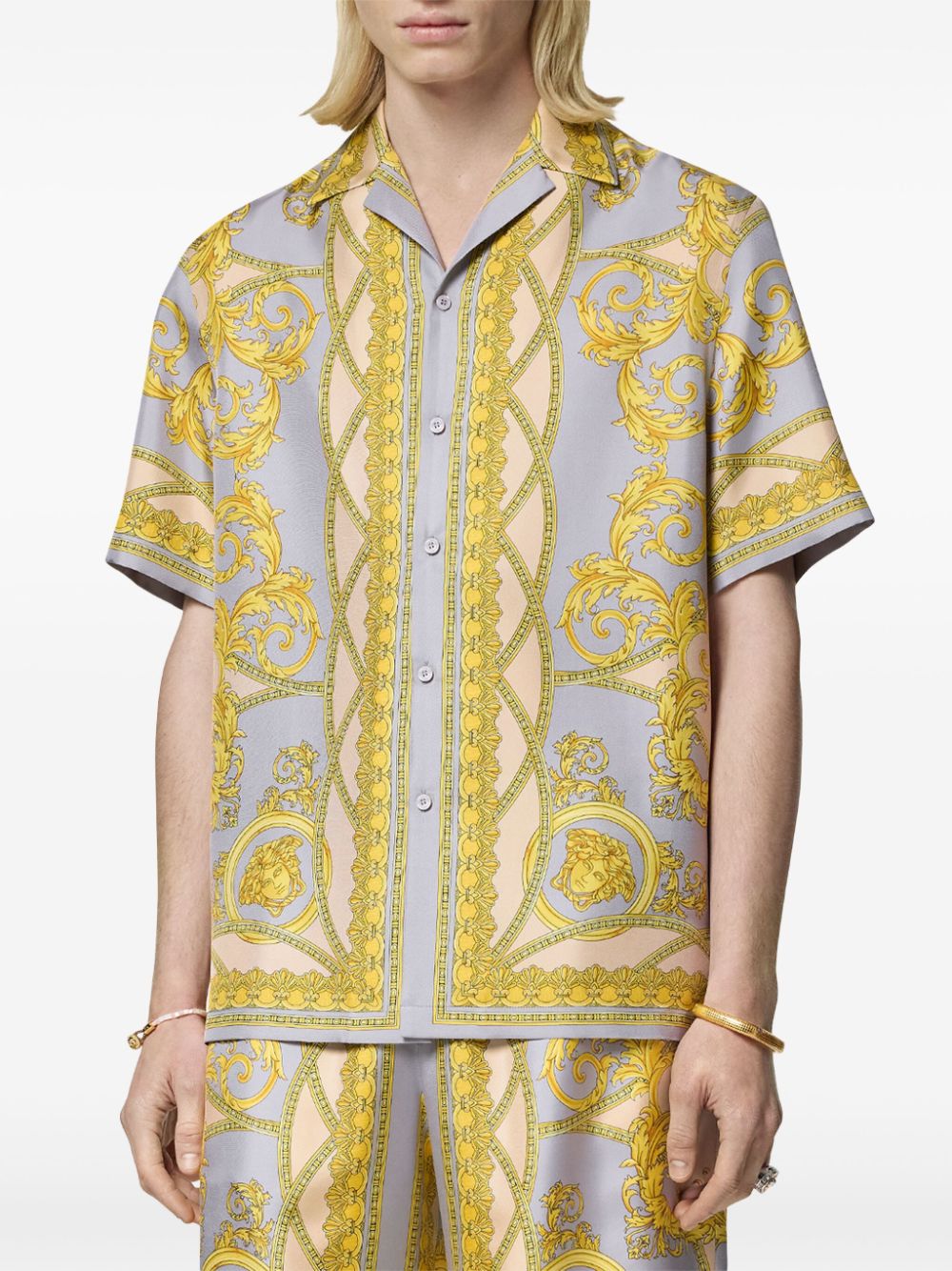 Versace VERSACE- Barocco Print Silk Shirt