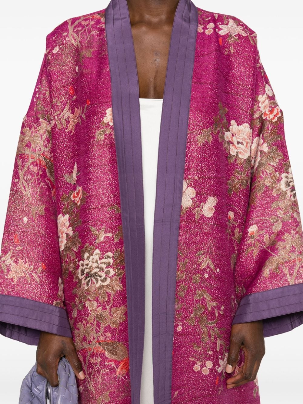 Pierre-Louis Mascia PIERRE-LOUIS MASCIA- Printed Silk Kimono Jacket