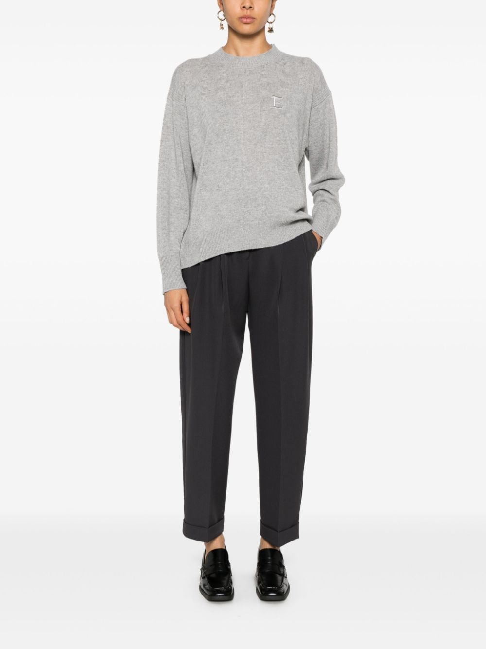 Ermanno ERMANNO- Wool Blend Crewneck Sweater