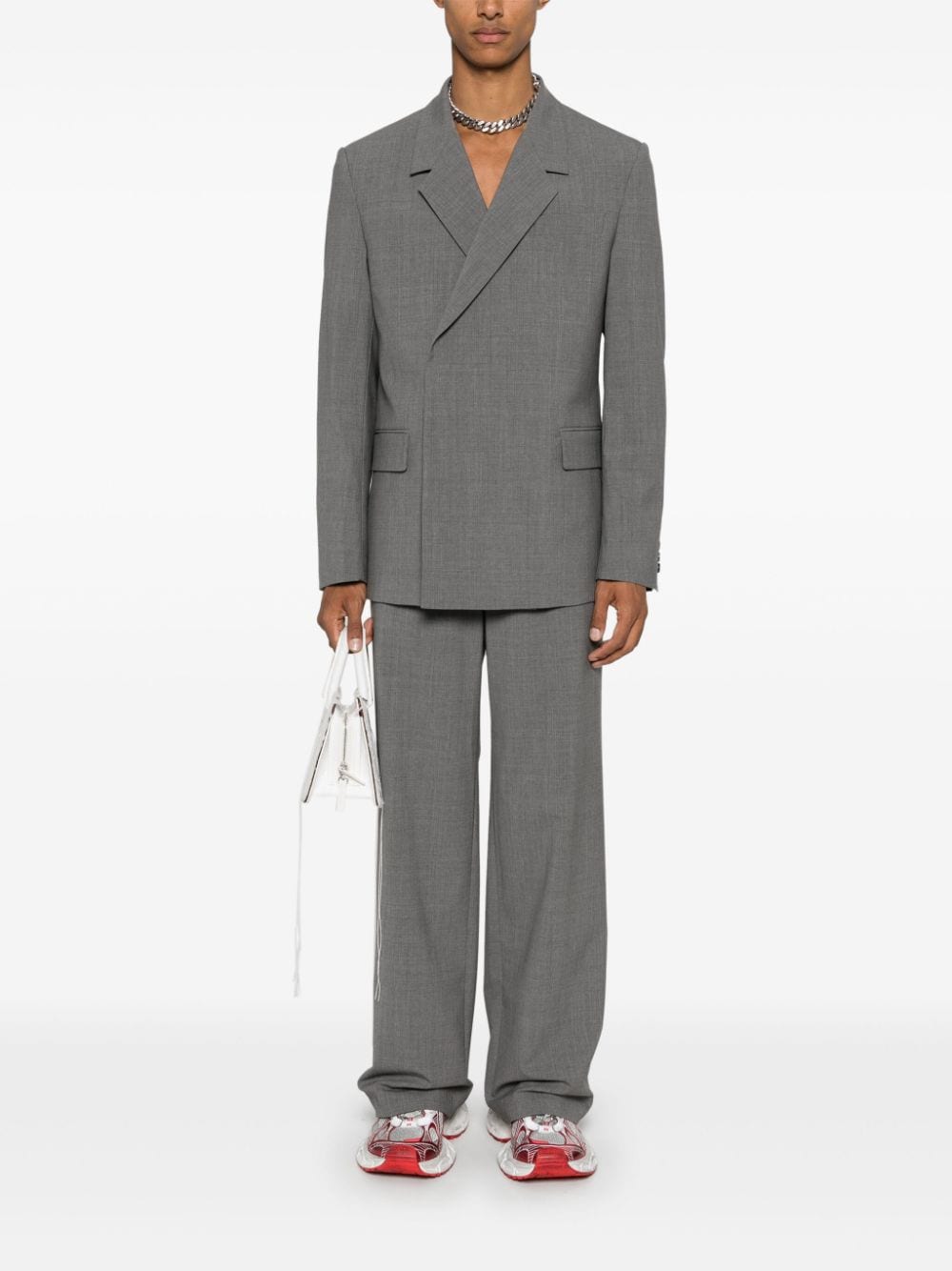 Msgm MSGM- Classic Trousers With Slanted Pockets