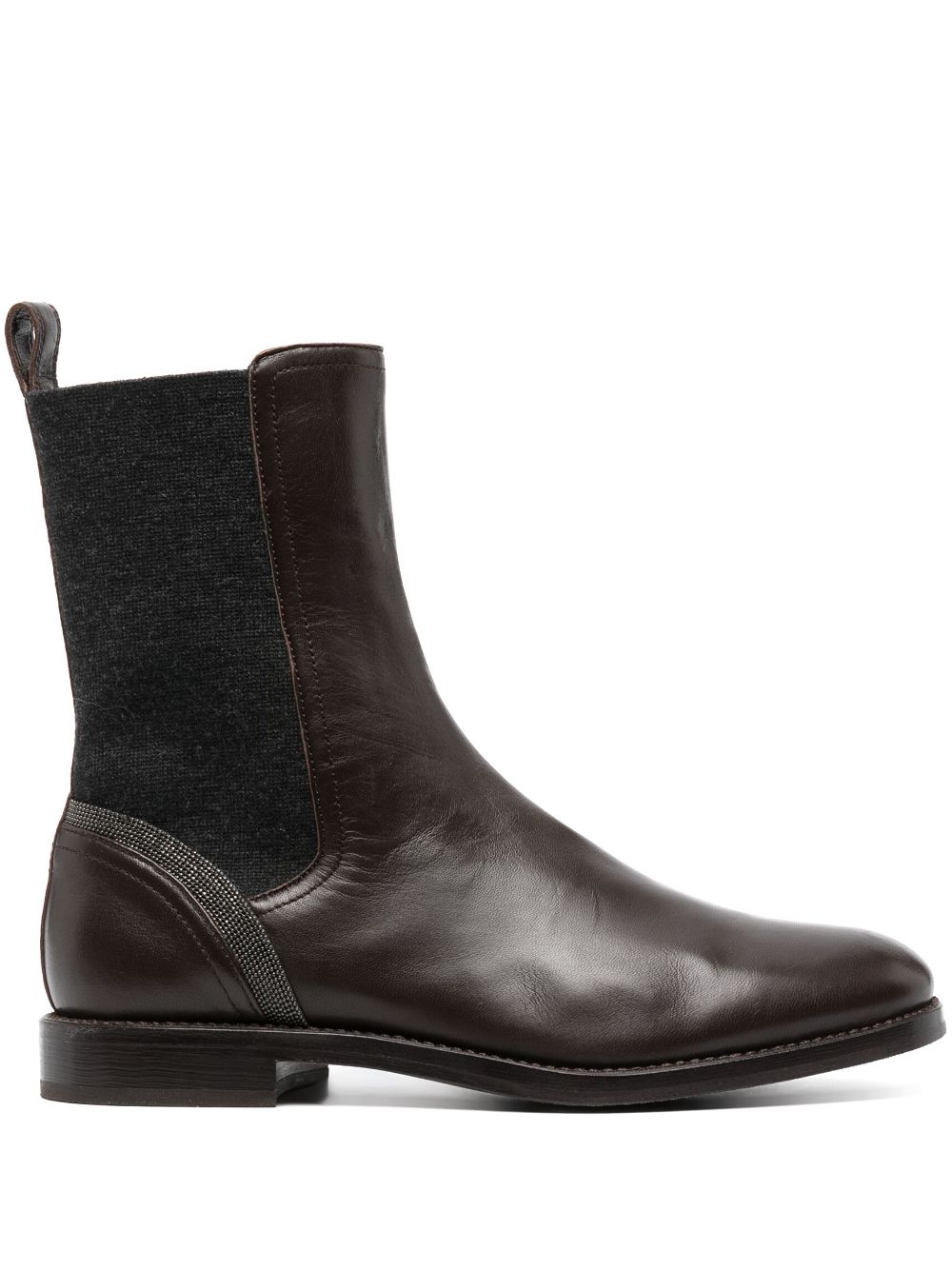 Brunello Cucinelli BRUNELLO CUCINELLI- Leather Chelsea Boots