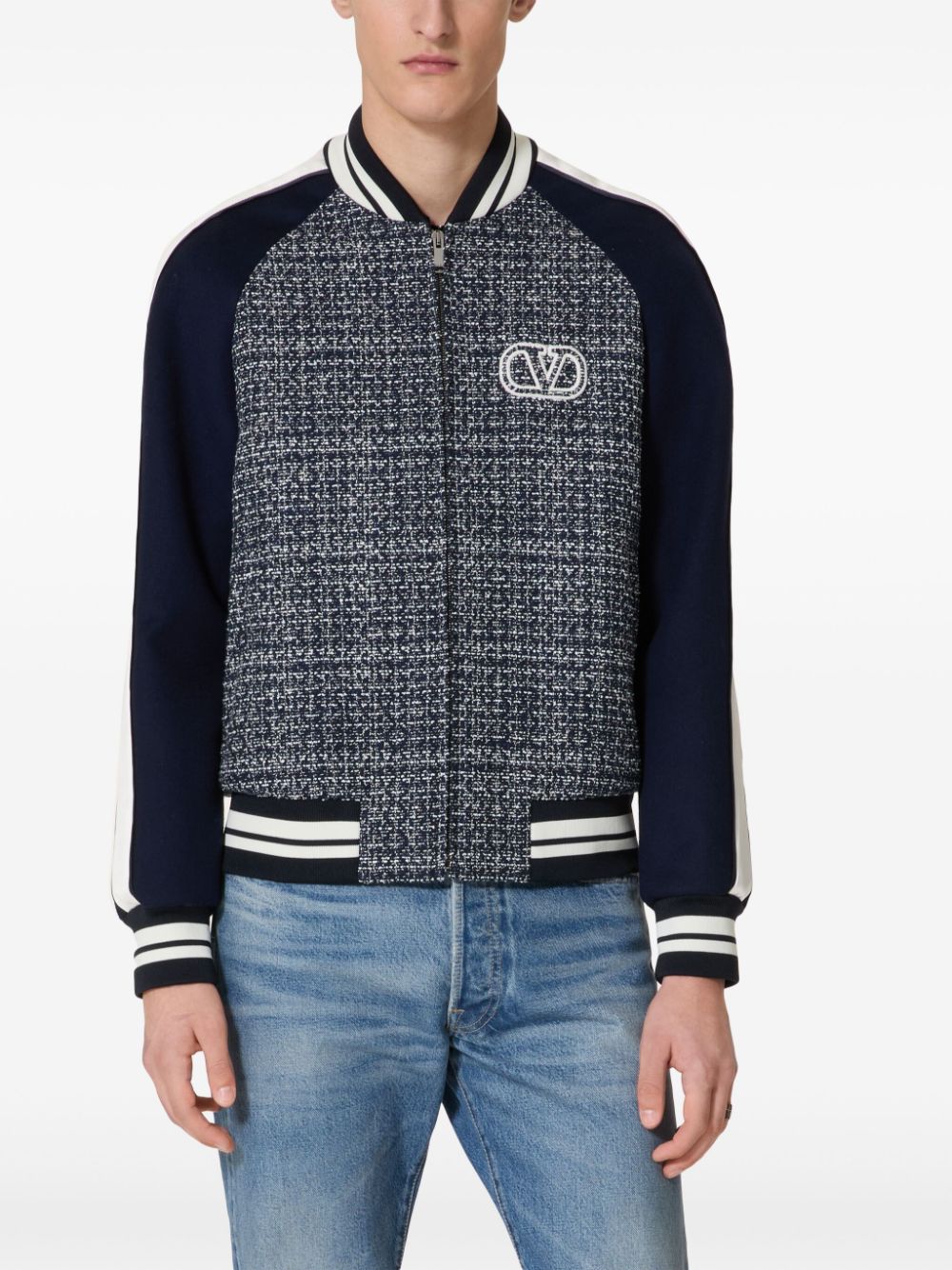 Valentino VALENTINO- Vlogo Signature Wool Bomber Jacket