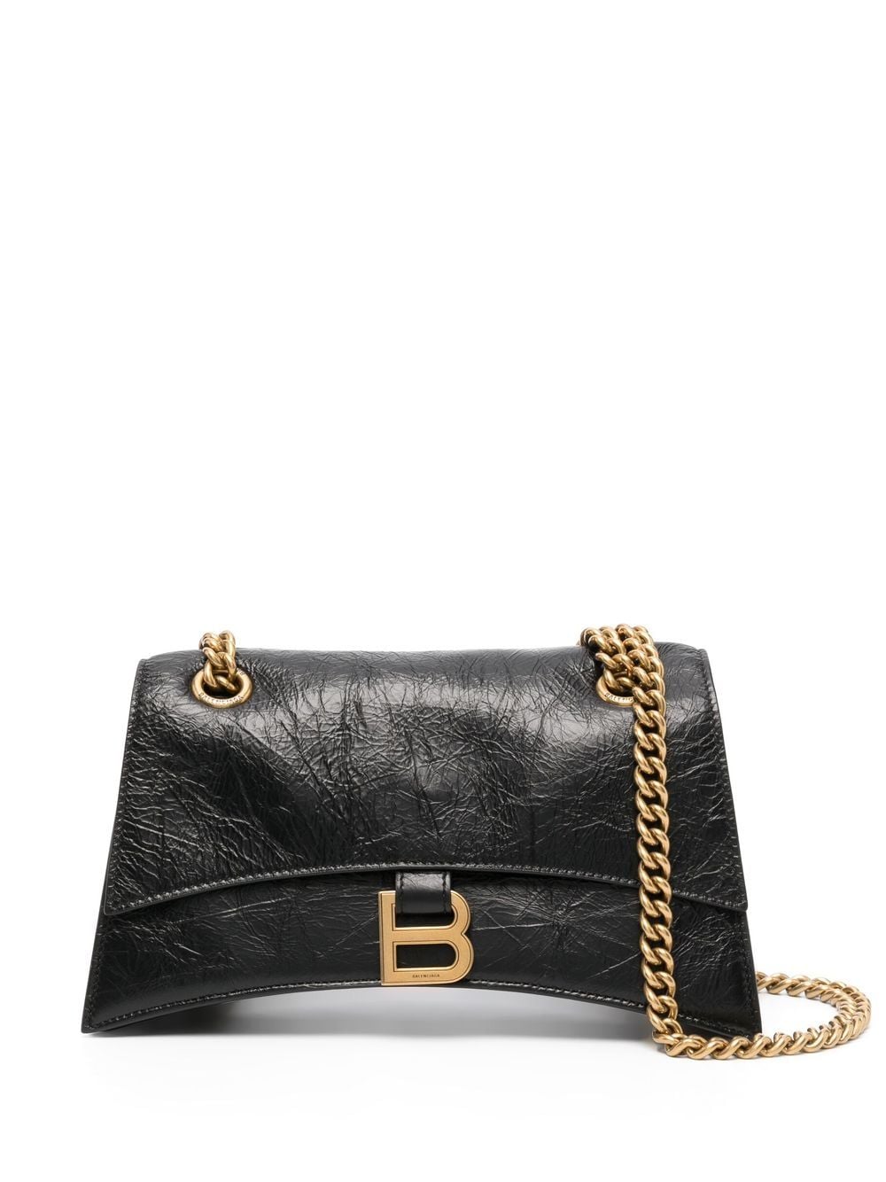 Balenciaga BALENCIAGA- Crush Chain Small Leather Shoulder Bag