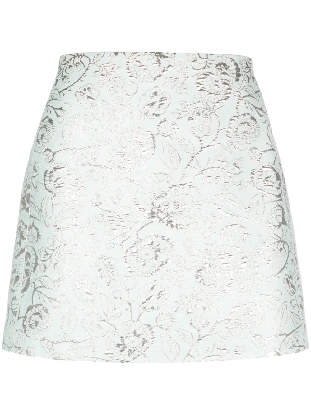 Parosh PAROSH- Lurex Jacquard Mini Skirt