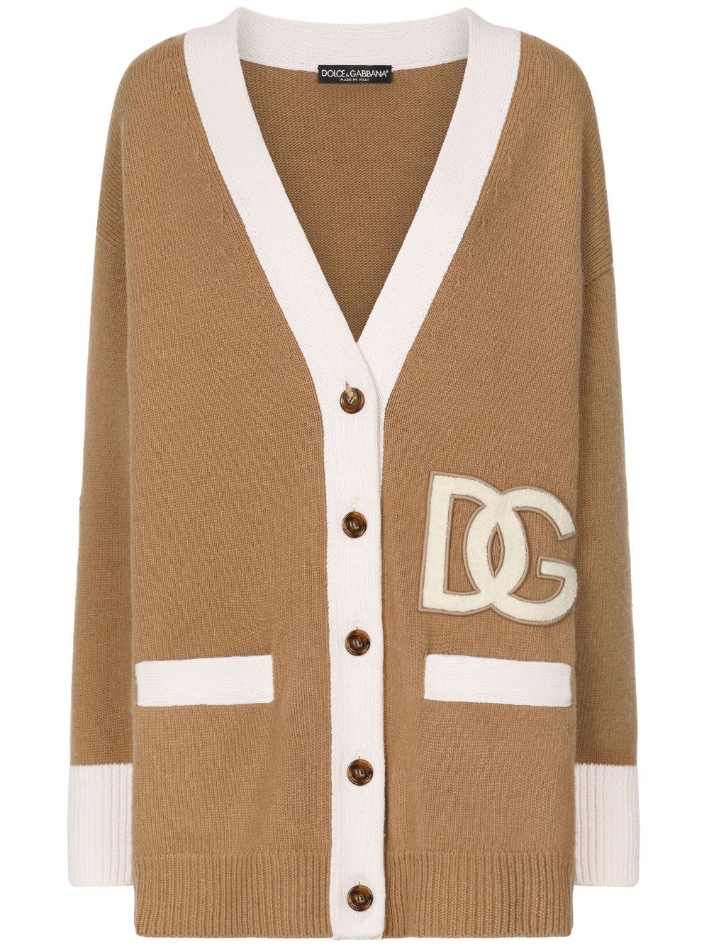 Dolce & Gabbana DOLCE & GABBANA- Logo Wool Cardigan