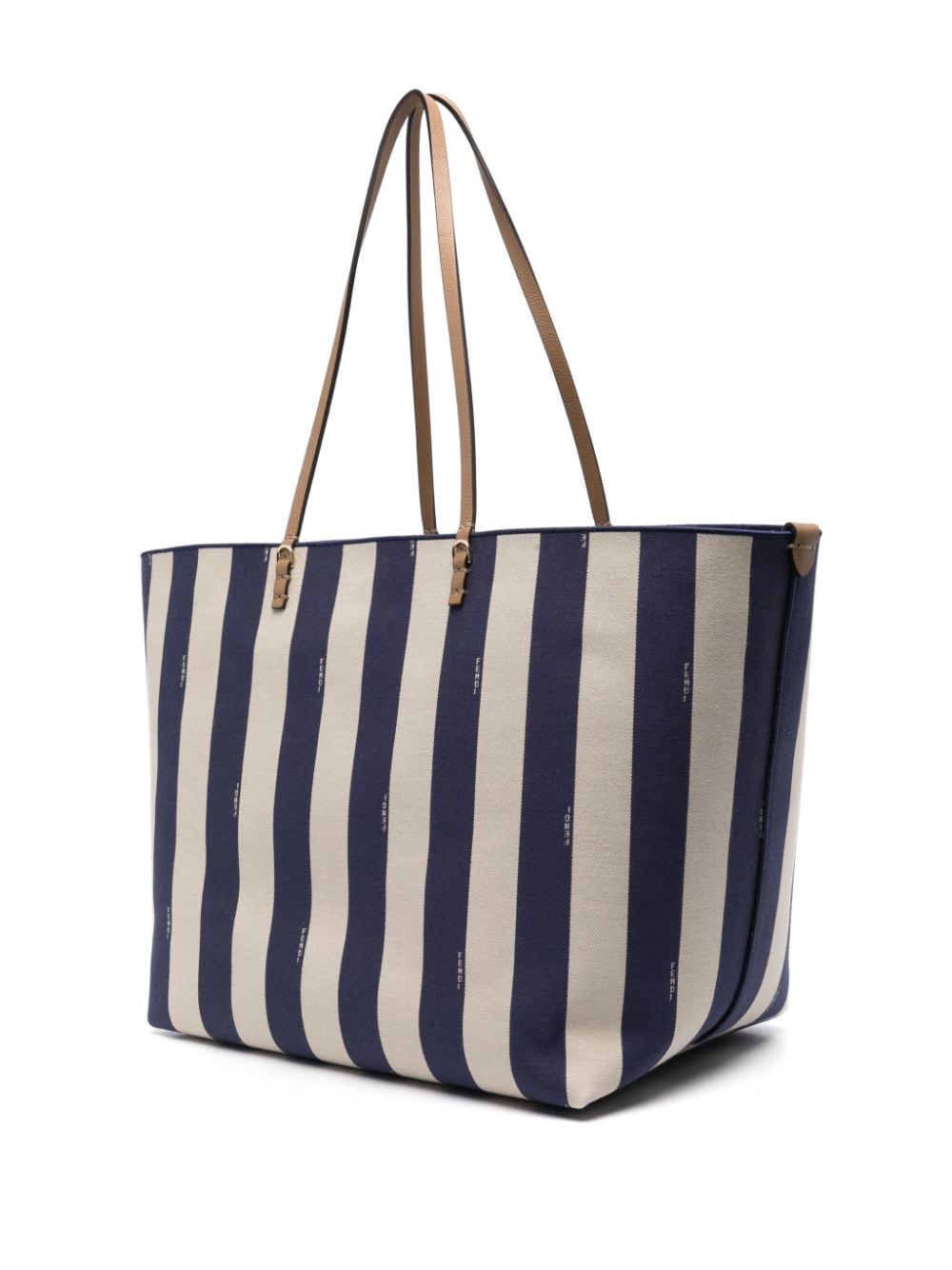 FENDI FENDI- Roll Large Canvas Tote