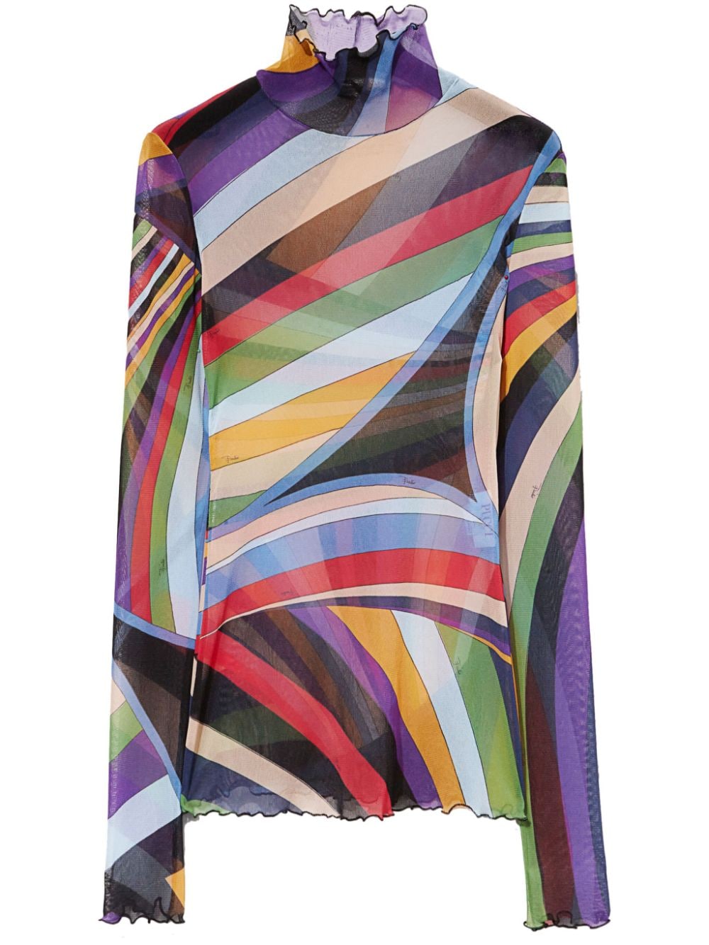 pucci PUCCI- Printed High-neck Top