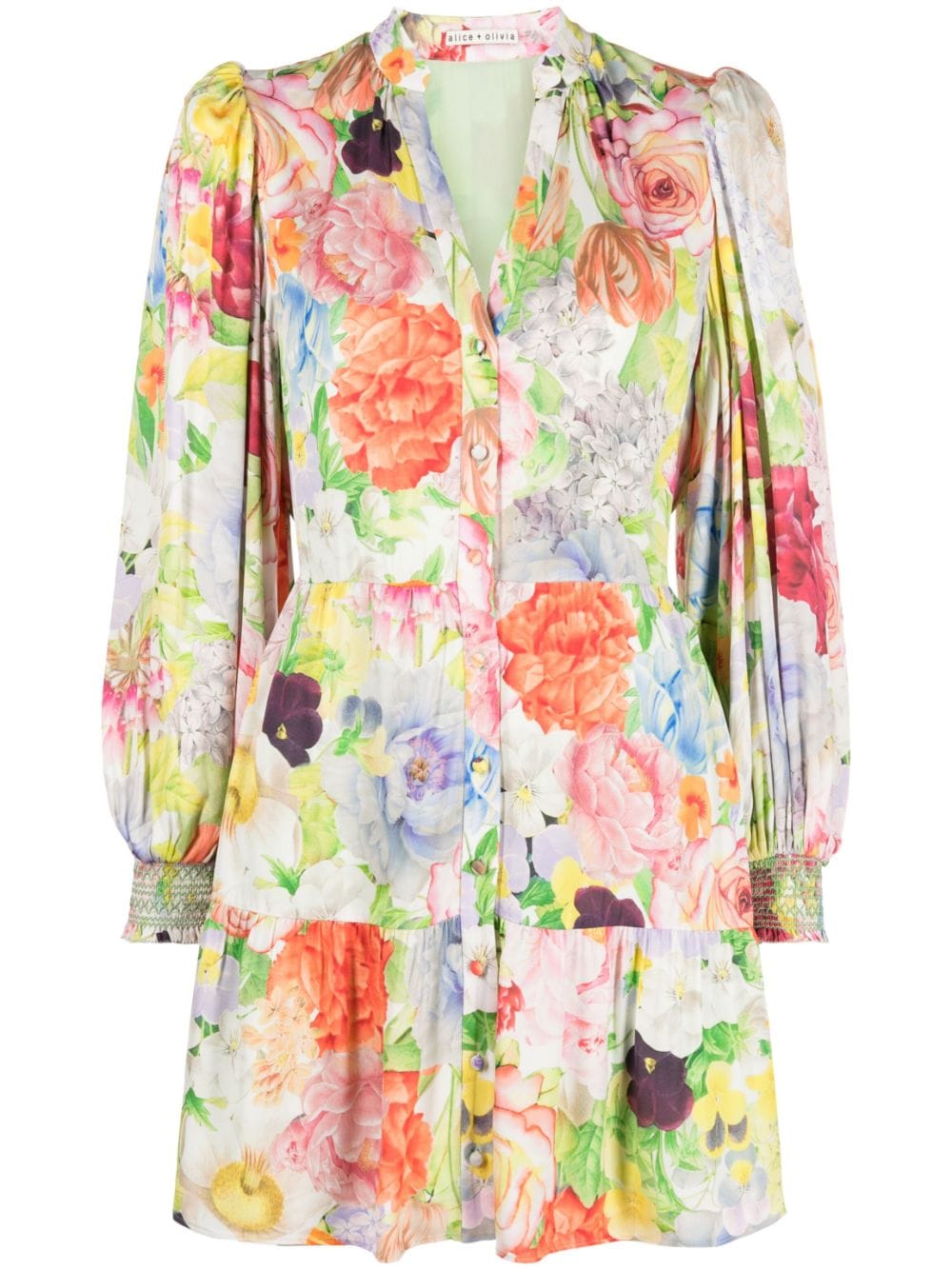  ALICE+OLIVIA- Antonette Printed Mini Dress