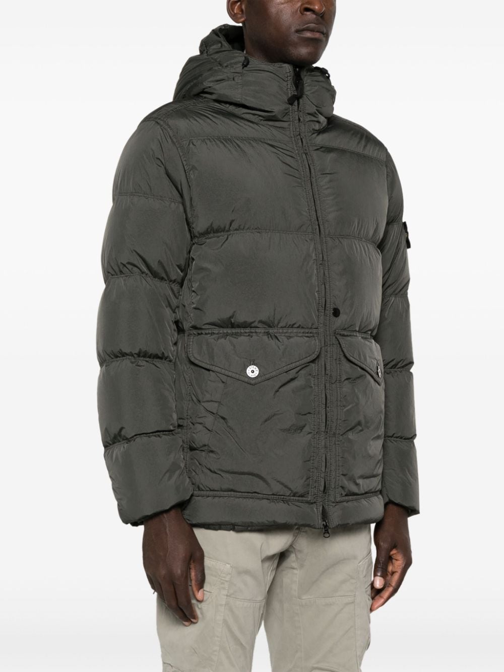 Stone Island STONE ISLAND- Padded Jacket With Logo