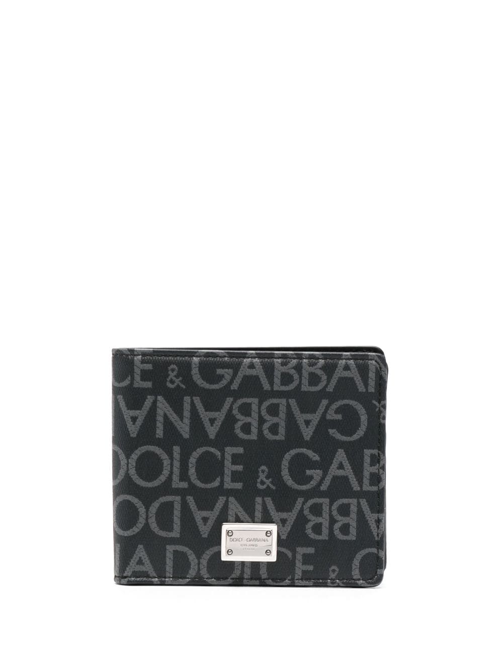 Dolce & Gabbana DOLCE & GABBANA- Allover Logo Bifold Wallet