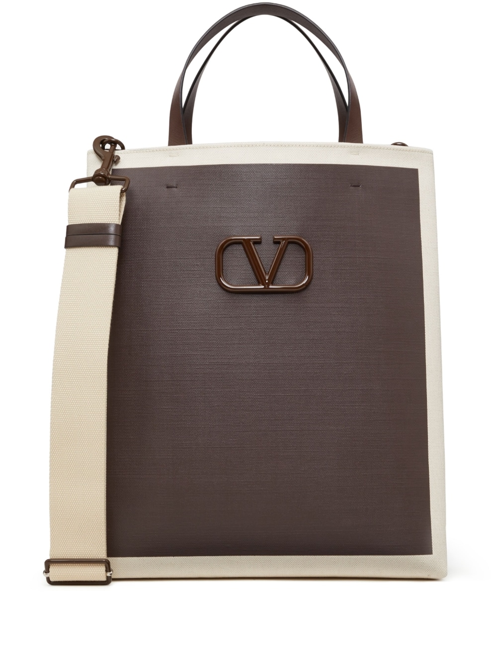 VALENTINO GARAVANI VALENTINO GARAVANI- Vlogo Signature Canvas Tote Bag