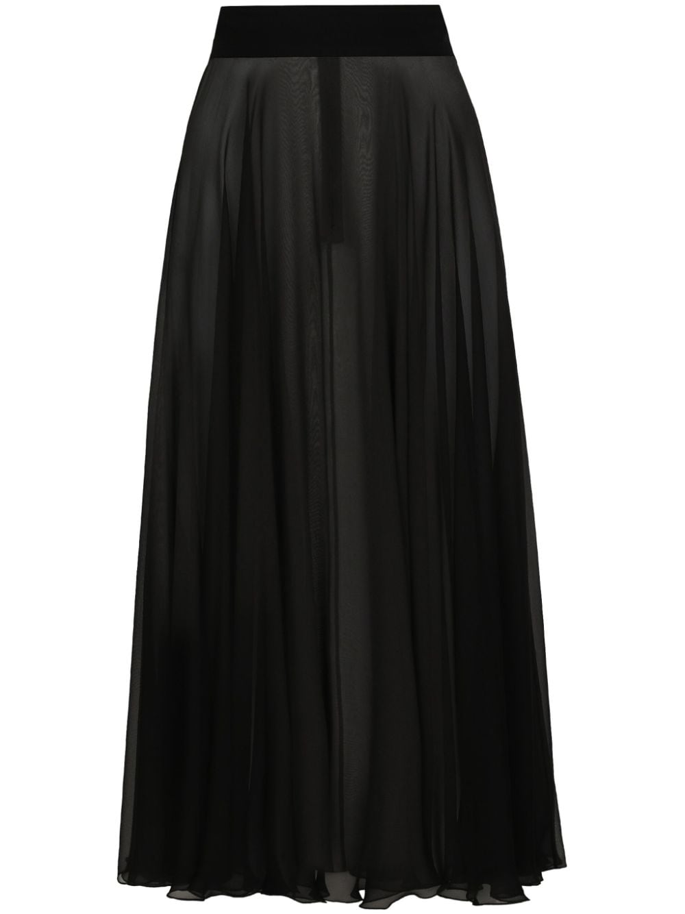 Dolce & Gabbana DOLCE & GABBANA- Pleated Silk Skirt