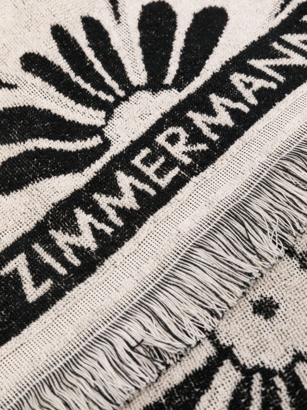 Zimmermann ZIMMERMANN- Logo Cotton Beach Towel