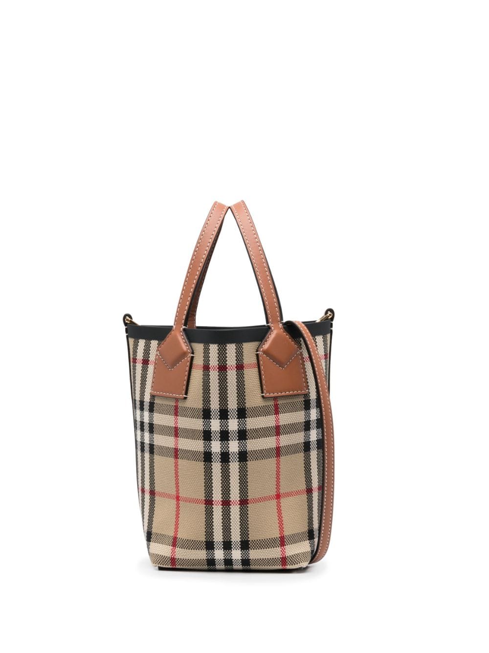 Burberry BURBERRY- Check Motif Mini Bucket Bag