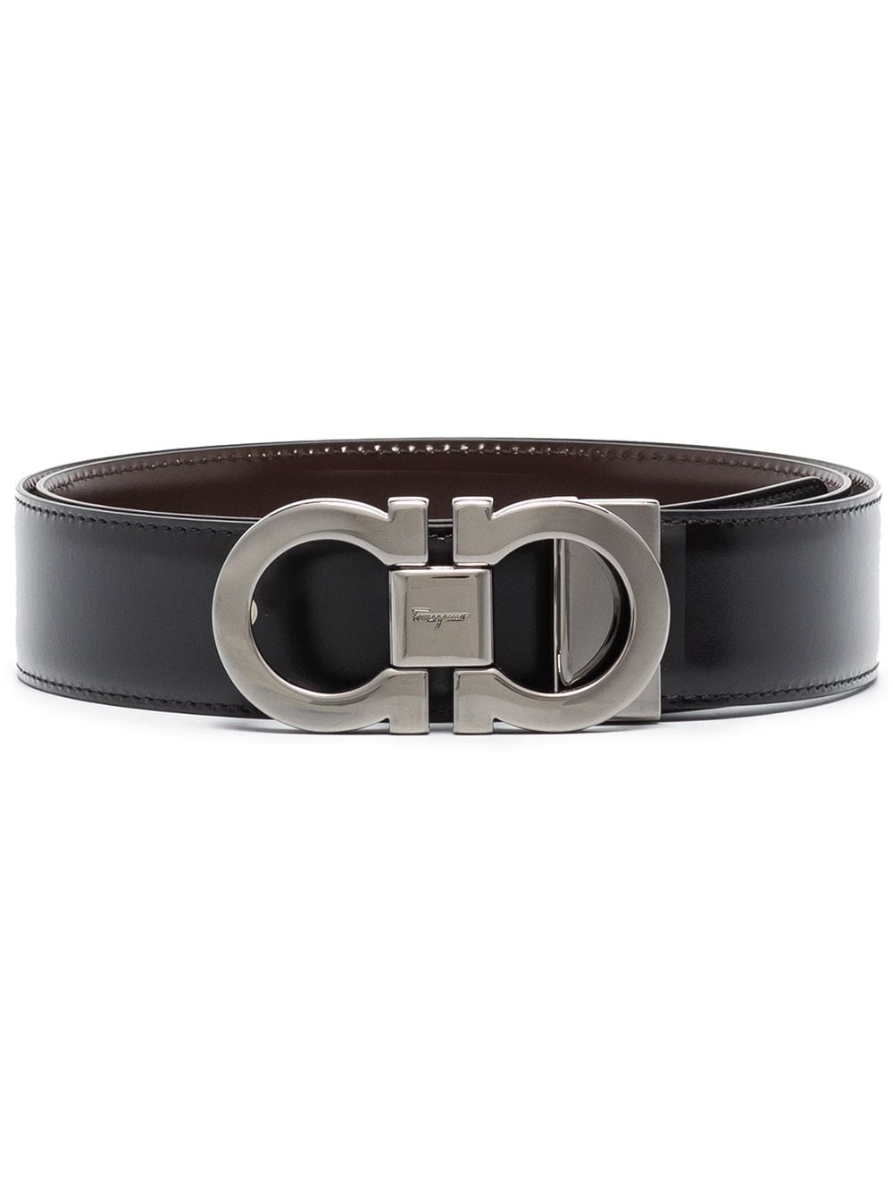 Ferragamo FERRAGAMO- Gancini Leather Belt