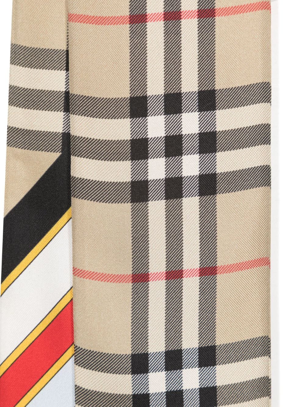 Burberry BURBERRY- Check Motif Silk Foulard