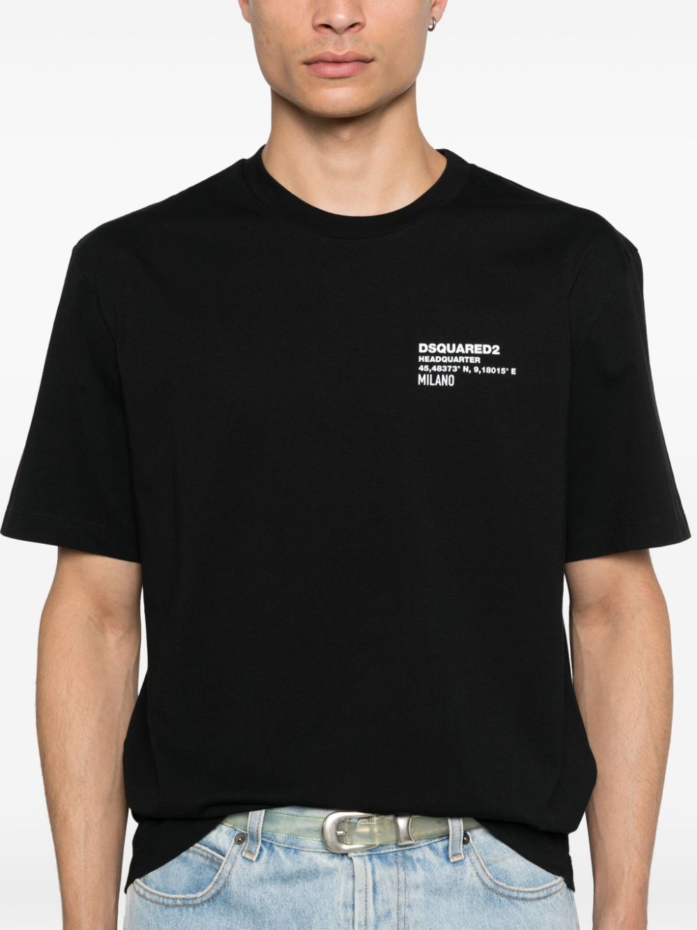 Dsquared2 DSQUARED2- Logo Cotton T-shirt