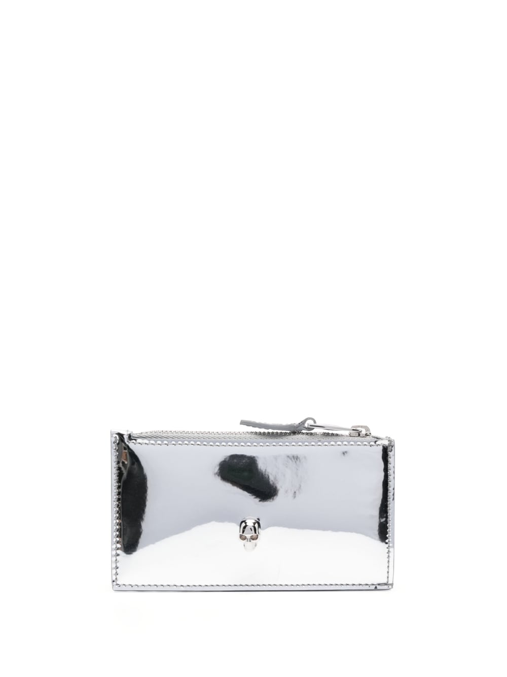 Alexander McQueen ALEXANDER MCQUEEN- Skull Metallic Leather Wallet