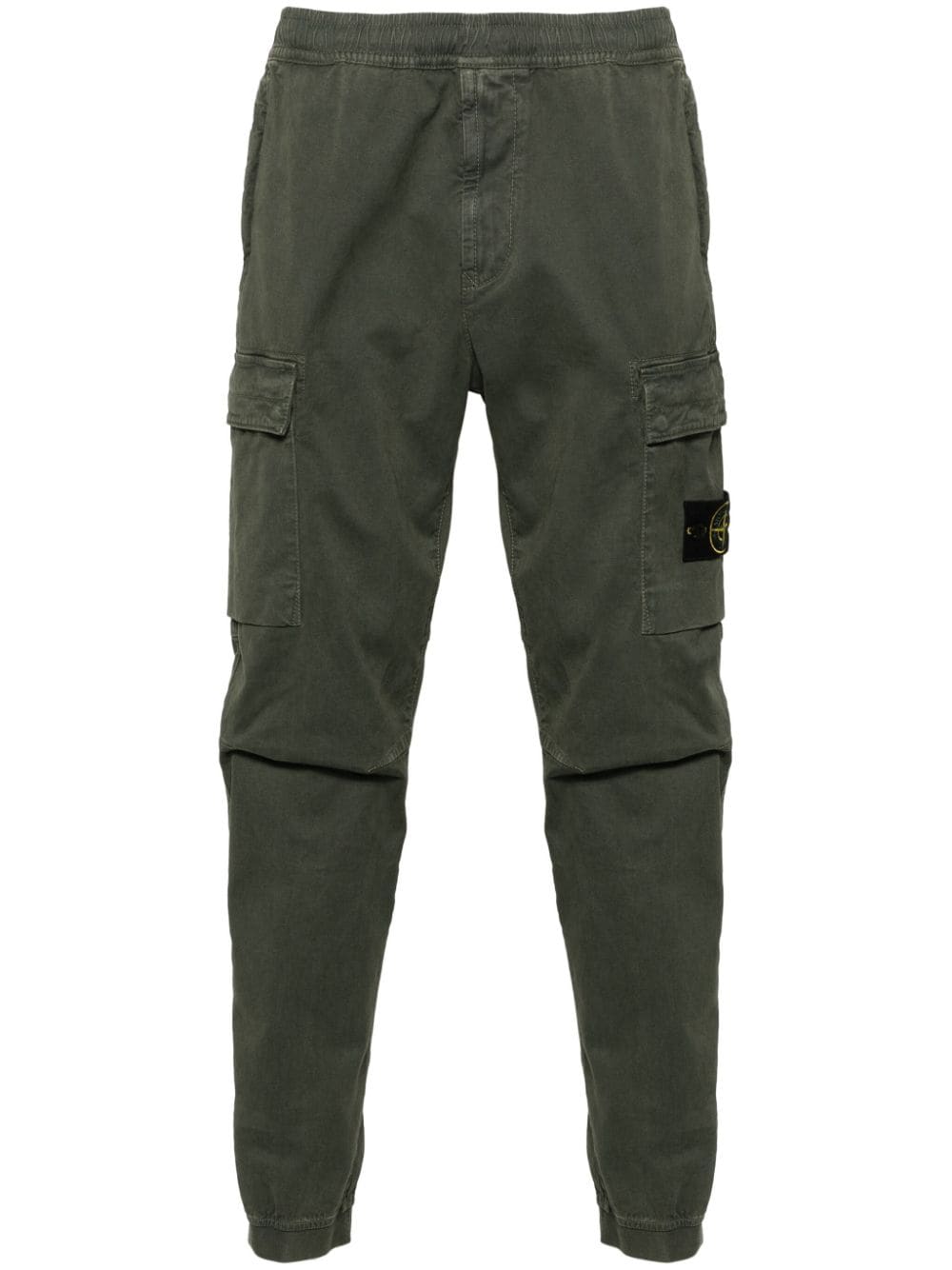 Stone Island STONE ISLAND- Logo Cotton Cargo Trousers