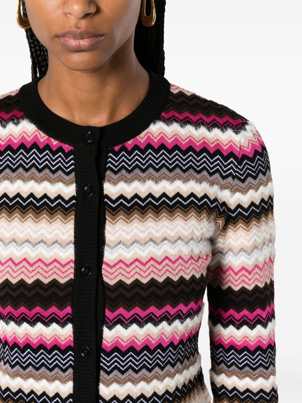 Missoni MISSONI- Zig Zag Pattern Cardigan