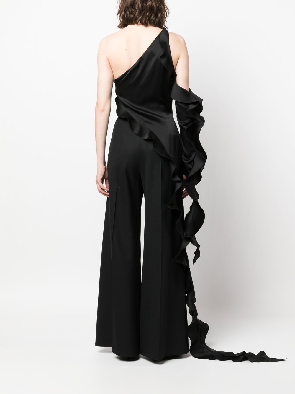 David Koma DAVID KOMA- One-shoulder Ruffle Detail Top