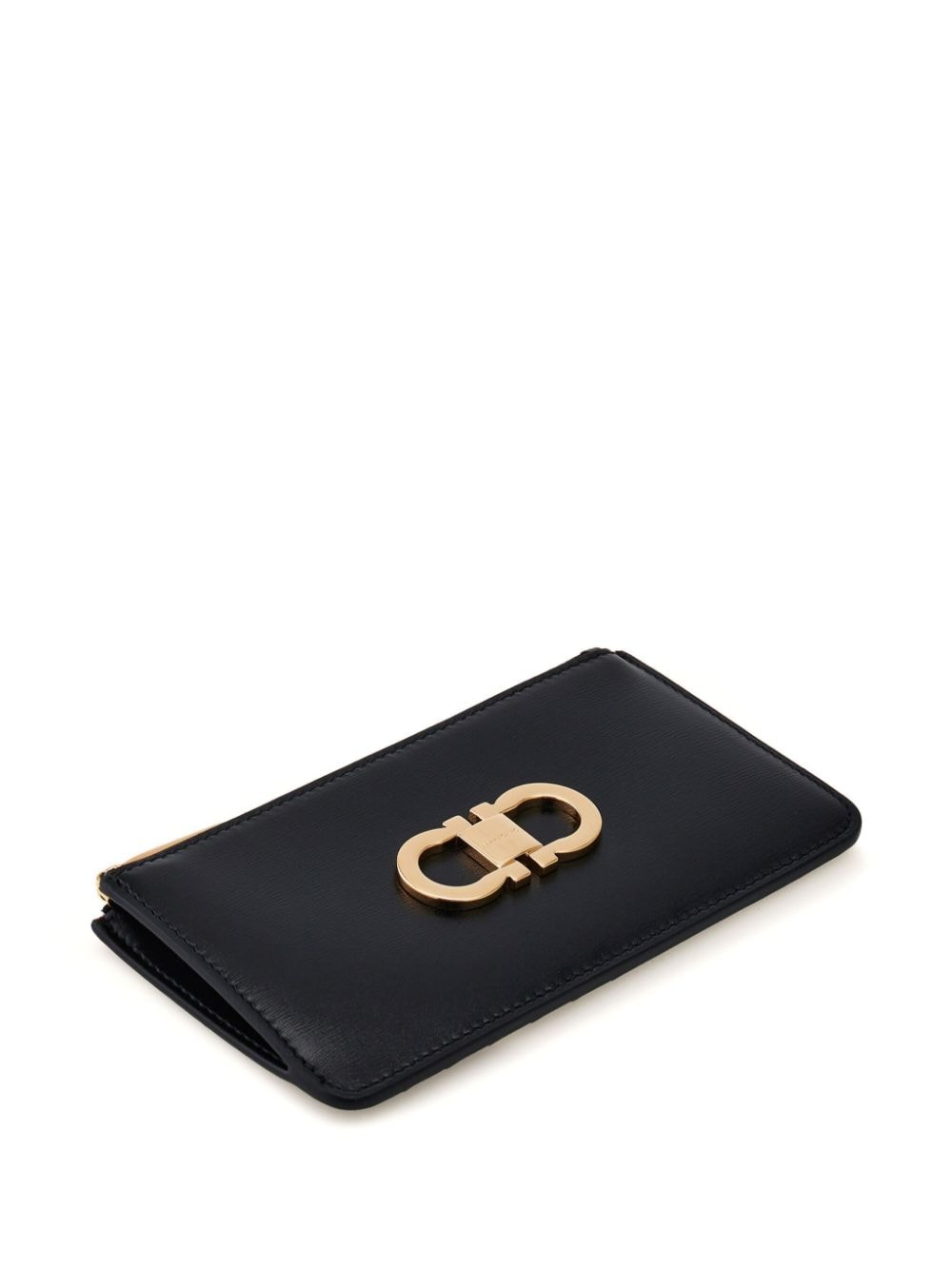 Ferragamo FERRAGAMO- Gancini Leather Card Case