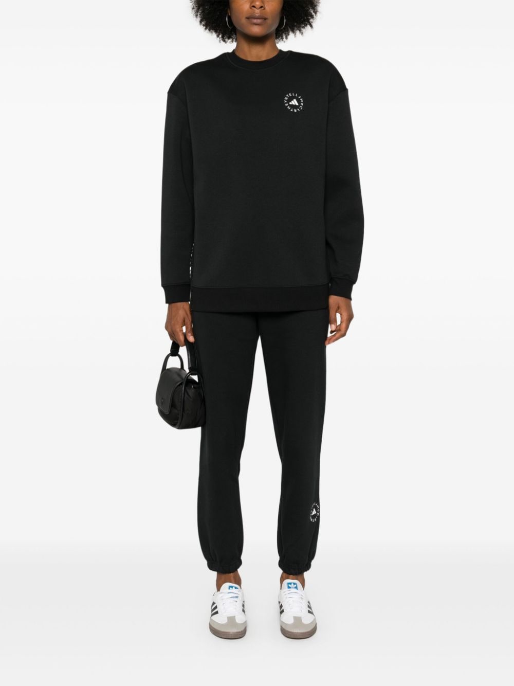 Adidas By Stella Mccartney ADIDAS BY STELLA MCCARTNEY- Logo Organic Cotton Swatshirt