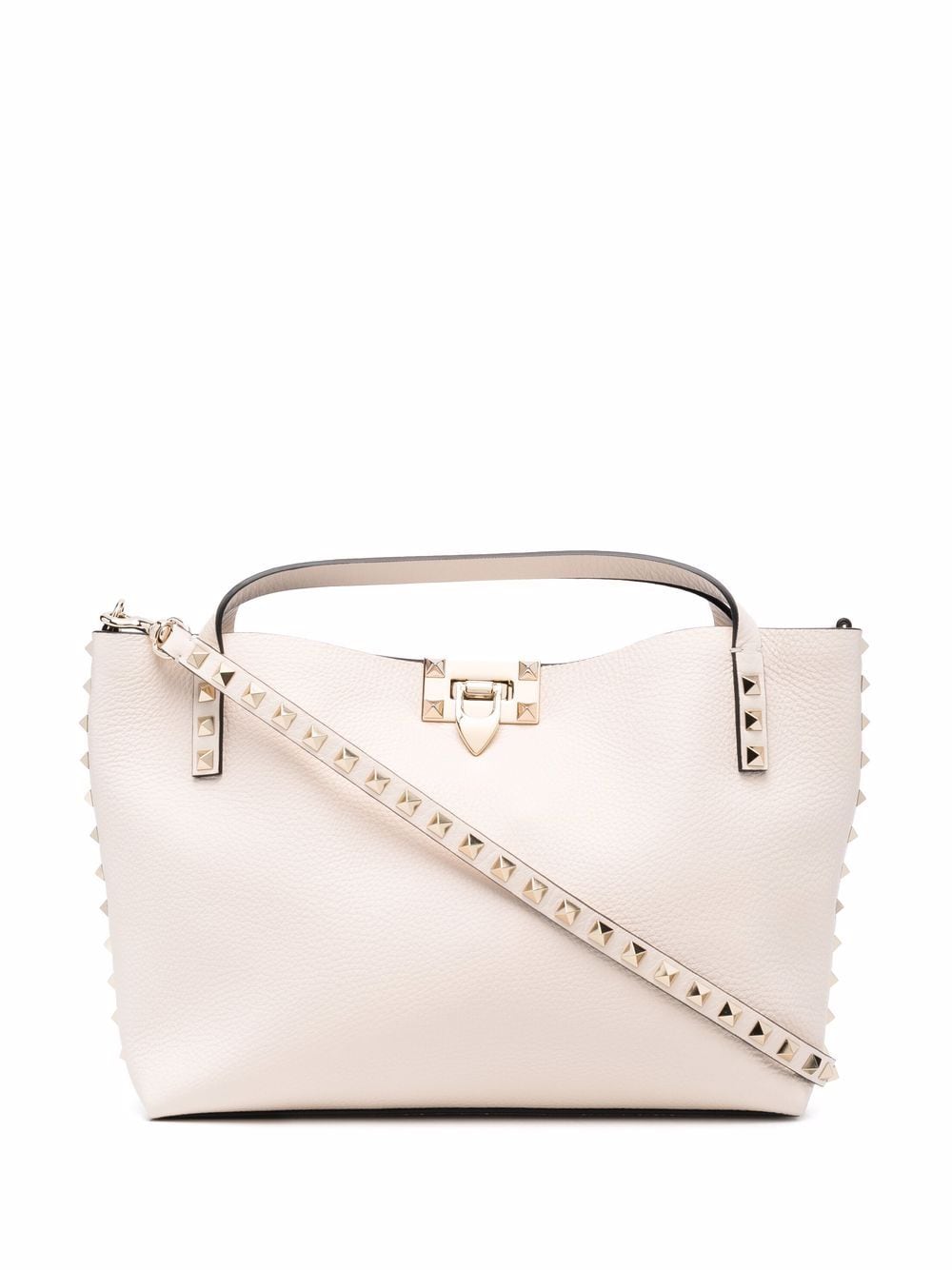 VALENTINO GARAVANI VALENTINO GARAVANI- Rockstud Small Leather Tote Bag