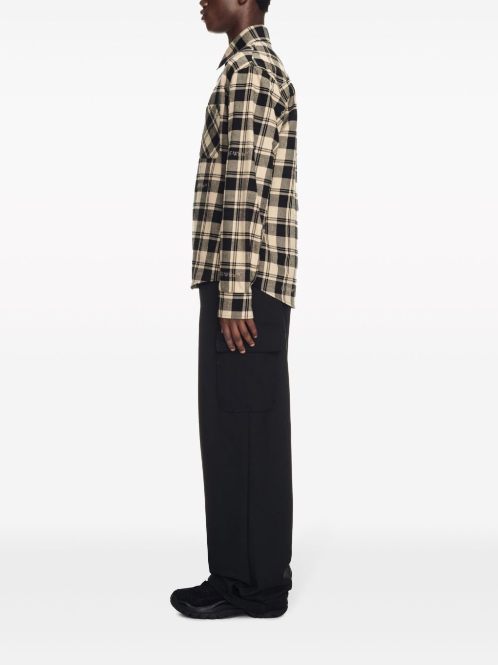 OFF-WHITE OFF-WHITE- Checked Flannel Shirt