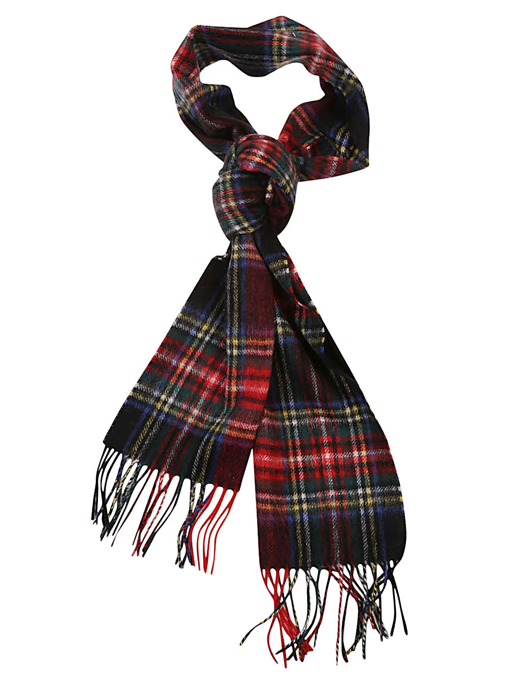 Barbour BARBOUR- Wool Scarf With Tartan Motif