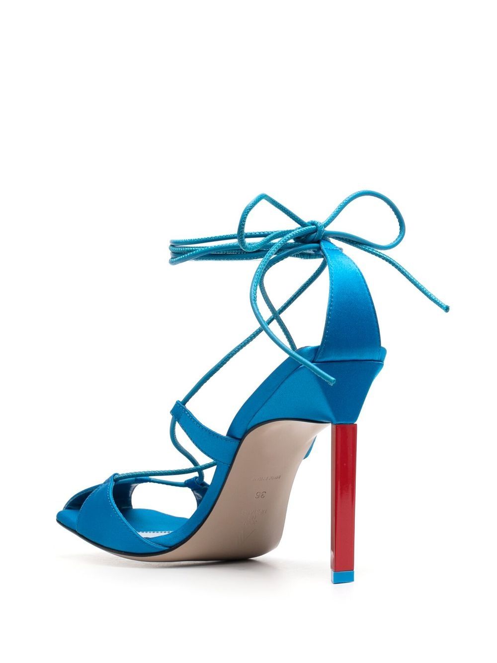 The Attico THE ATTICO- Adele Satin Lace-up Sandals