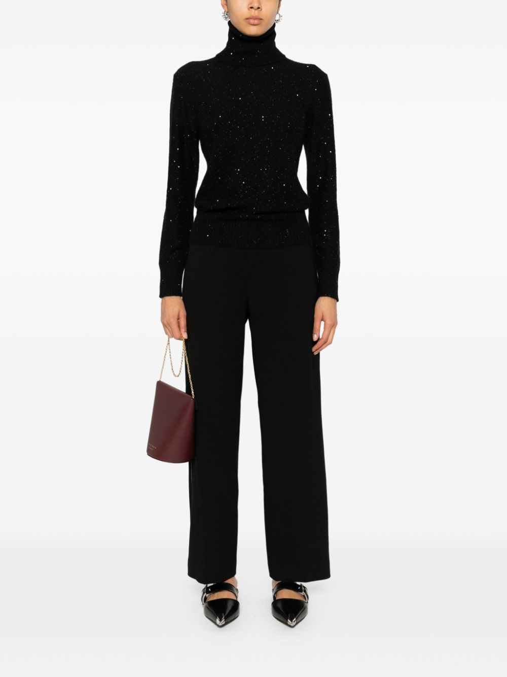 Fabiana Filippi FABIANA FILIPPI- Wool And Silk Blend Turtleneck Sweater