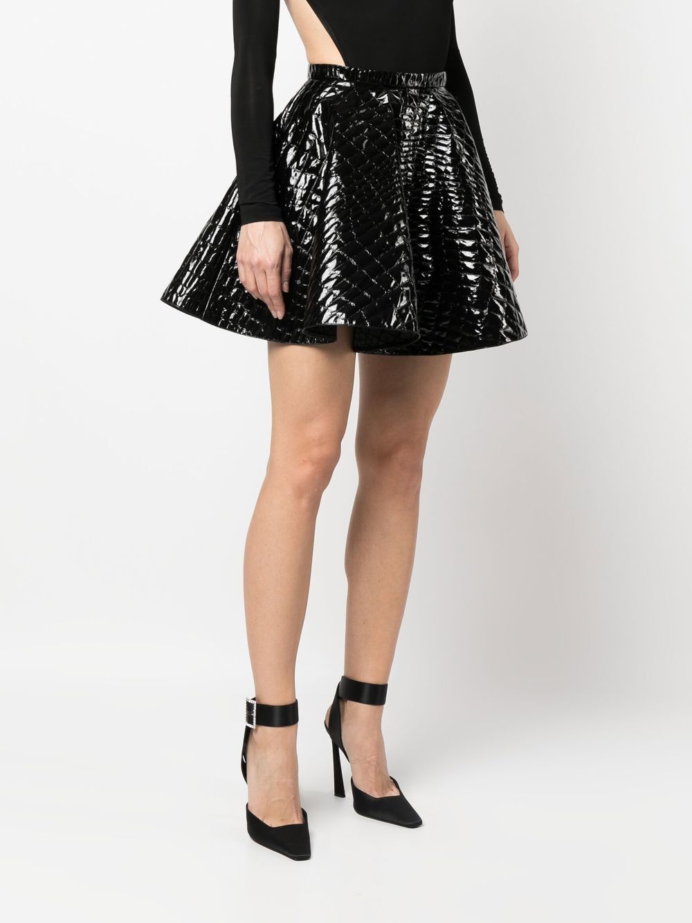 Alaïa ALAÏA- Crocodile Motif Mini Skirt