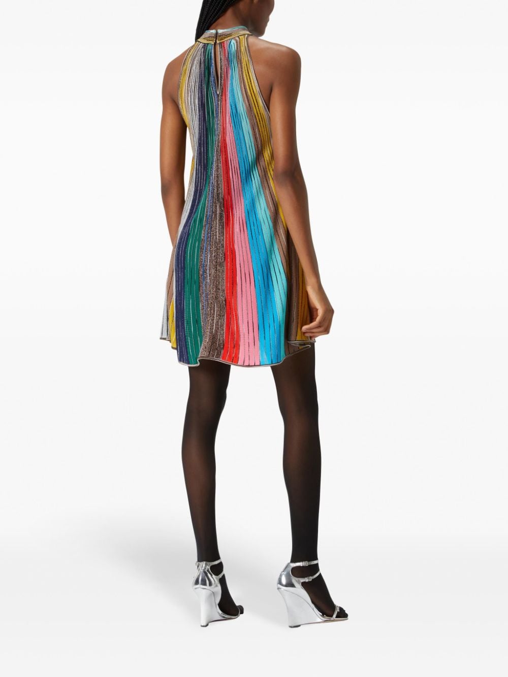 Missoni MISSONI- Striped Sleeveless Mini Dress