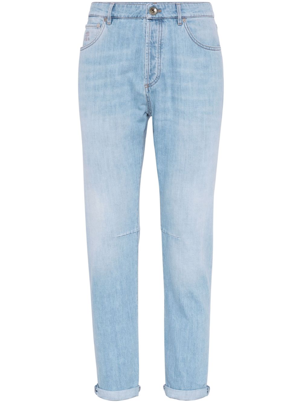 Brunello Cucinelli BRUNELLO CUCINELLI- Leisure Fit Light Denim