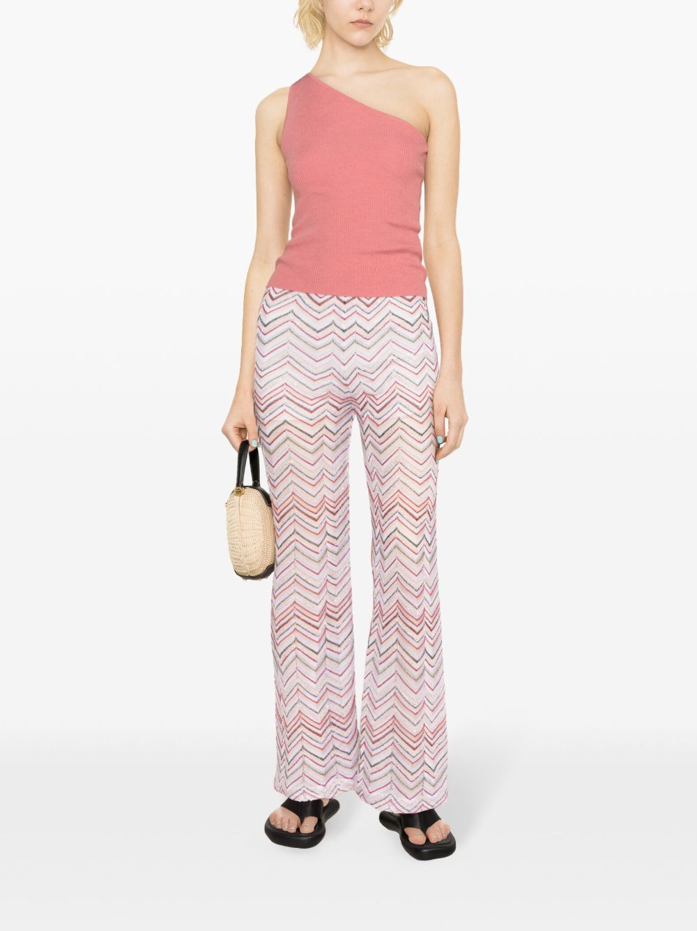 Missoni MISSONI- Zigzag Pattern High-waisted Trousers