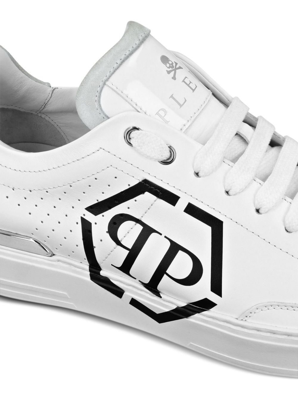 Philipp Plein PHILIPP PLEIN- Leather Sneaker With Logo