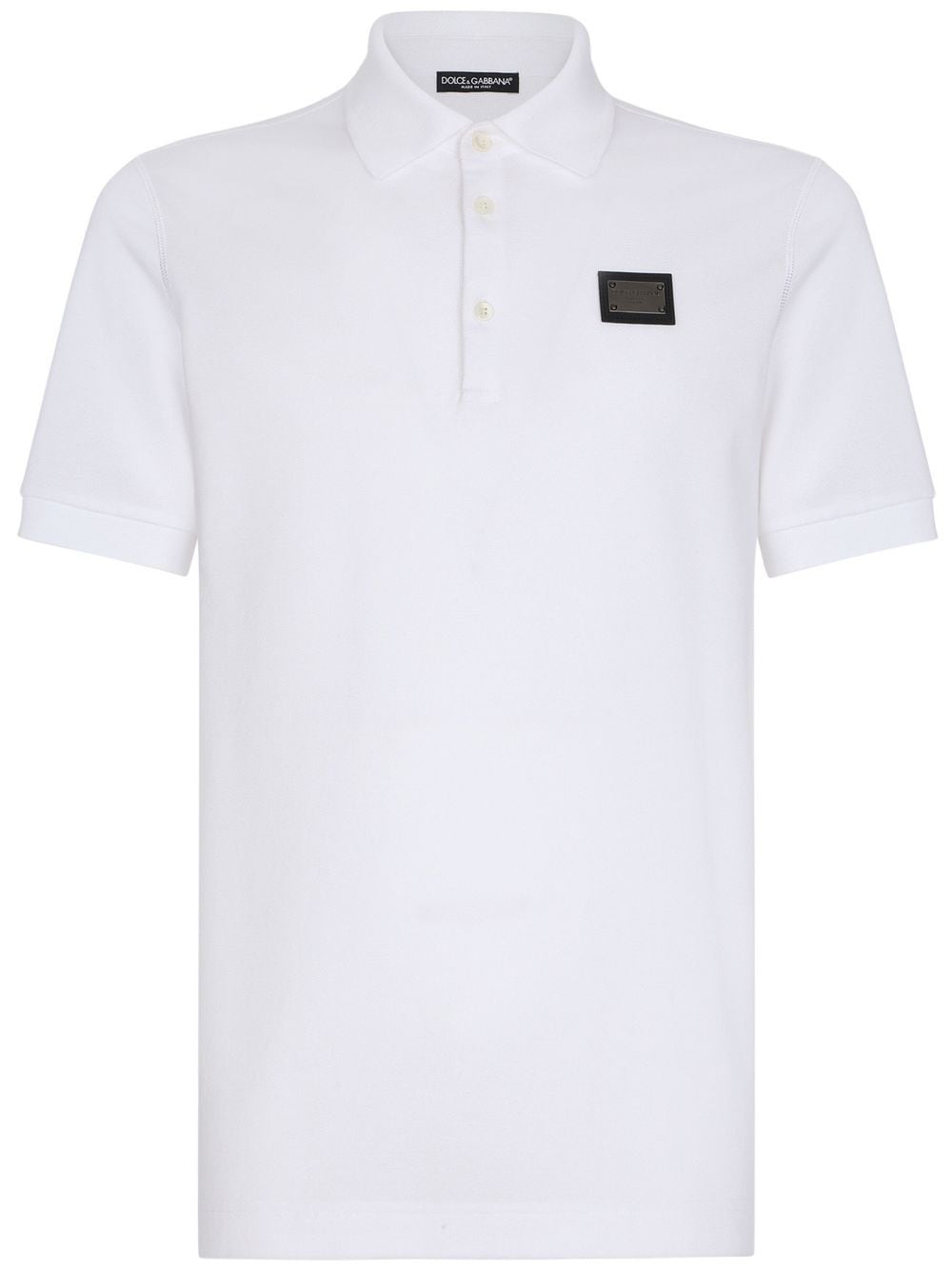 Dolce & Gabbana DOLCE & GABBANA- Logo Cotton Polo Shirt